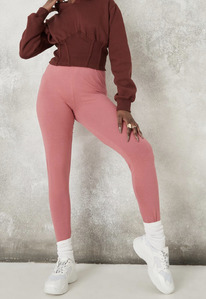 missguided petite red basic leggings