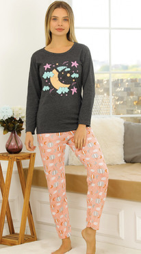 birissine Pijama Takm Antrasit & Yavruaz