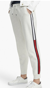 TH ESSENTIAL STRIPE SWEATPANT Light Grey Heather