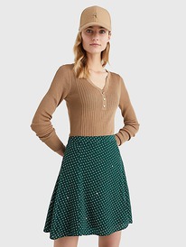 TH 10% ����� SLIM FIT HENLEY SWEATER Countryside Khaki Countryside Kha