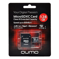  - MicroSD 128  Qumo +SD  UHS-I 3.0