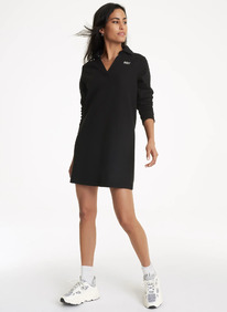 DKNY METALLIC BUBBLE LOGO SNEAKER DRESS BLACK