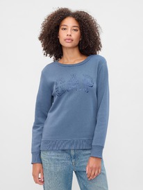 gapfactory Relaxed Western Gap Logo Sweatshirt bainbridge blue