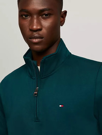 TomH Quarter-Zip Fleece Sweatshirt Cypress Green