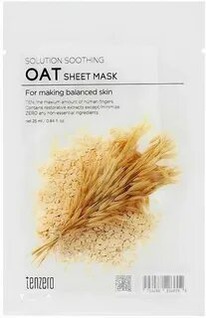 ����� �������� � ���������� ���� TENZERO Solution Soothing Oat Sheet Mask