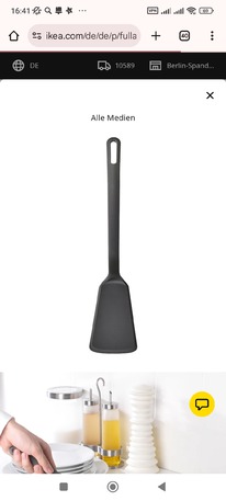 IKEA FULLNDAD Bratenwender, grau, 32 cm