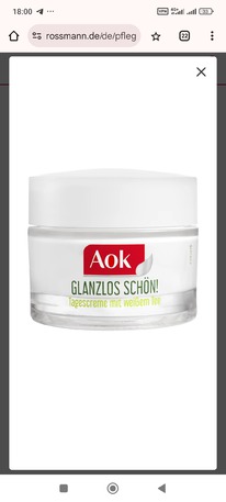 rossmann Aok Glanzlos Schn! Tagescreme mit weiem Tee