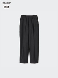 uniqlo Tweed Bundfaltenhose (Tapered Fit)