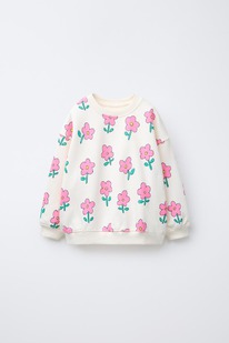 zara SWEATSHIRT MIT PRINT