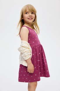 hm Gemustertes Baumwollkleid