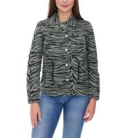 outlet46 vestino Damen Übergangs-Jacke Baumwoll-Jacke mit Tiermuster Jeans-
