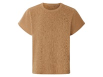 lidl Damen-T-Shirt mit Crinkle-Optik Crinkle-T-Shirt camel