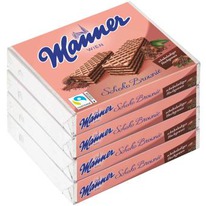 worldofsweets Manner Schoko Brownie Schnitten 4x75g