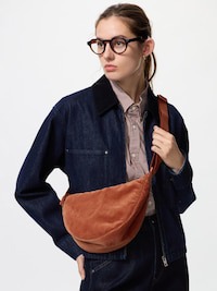 uniqlo Runde Mini Schultertasche (Cord) uniqlo Runde Mini Schultertasche (Cord)