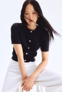 hm Cardigan in Zopfstrick