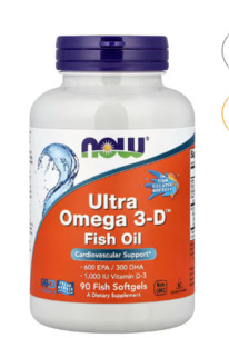 NOW Foods, Ultra Omega 3-D�, ����� ��� � �����-3, 90 ������ �� ������� ��������